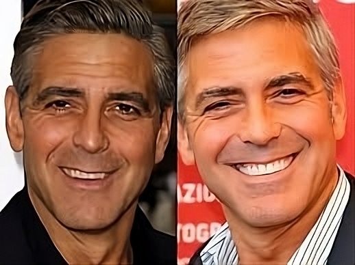 George Clooney before and after