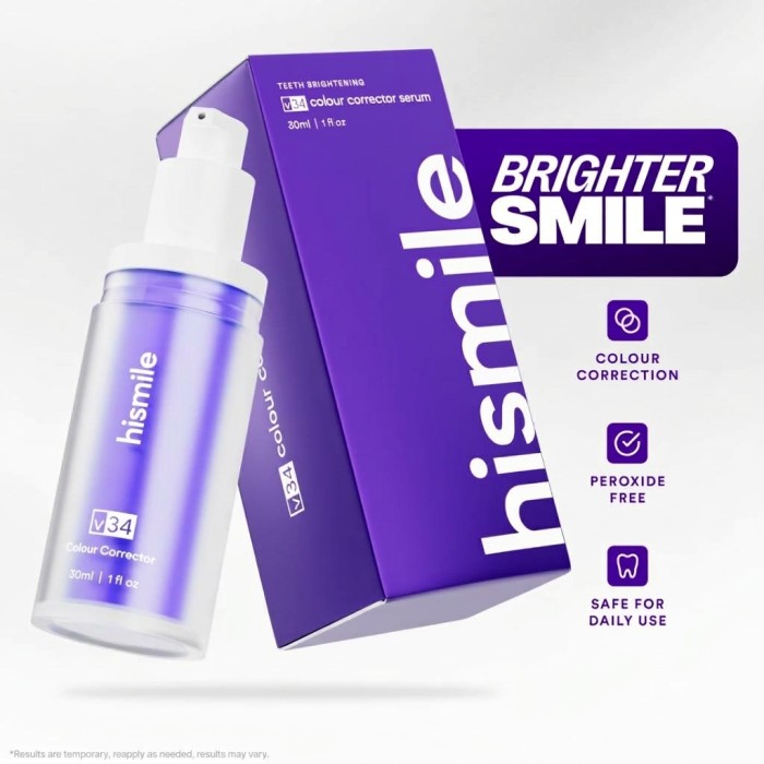 Purple Colour Correctors: Hismile V34